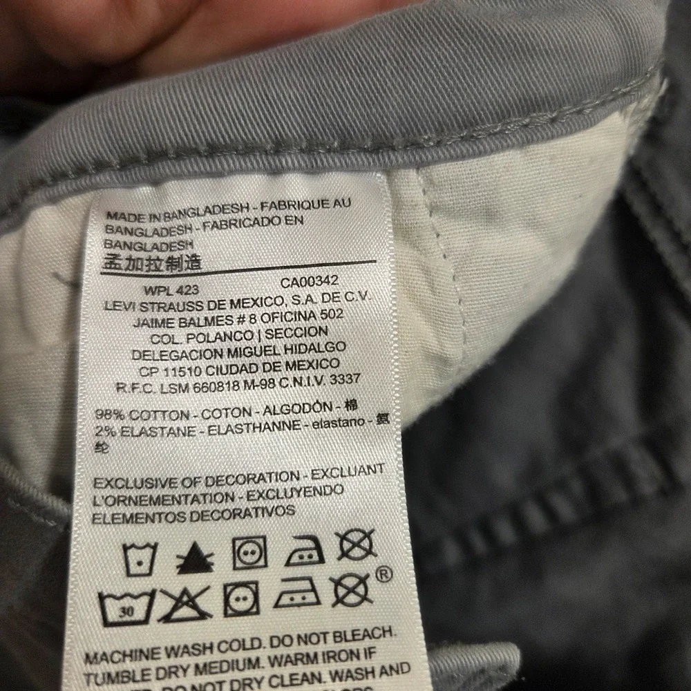 Levi's Signature Jeans Men's 38x 30 Grey S67 Athletic Levi Strauss Co Zip Pocket